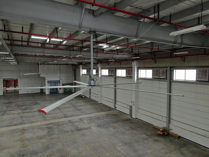 大型工業(yè)吊扇廠房降溫案例